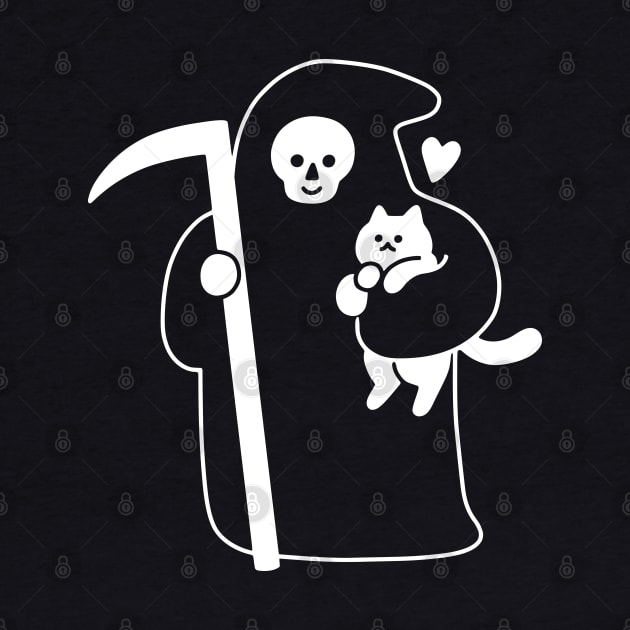 The Grim Reaper Loves Cats by obinsun